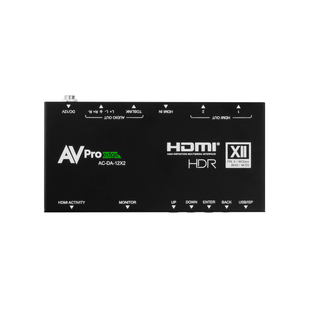 48Gbps 1x2 HDMI Distribution Amplifier