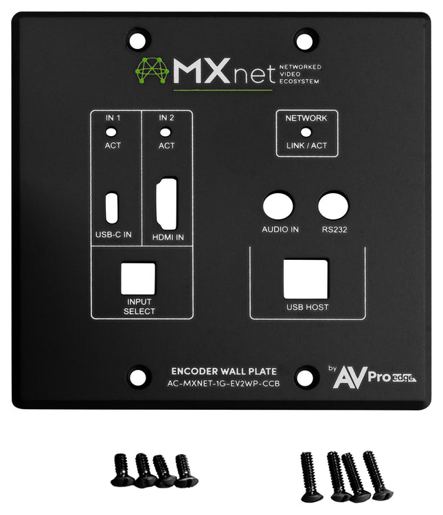 MXnet 1G Evolution II Encoder - Black Wall Plate