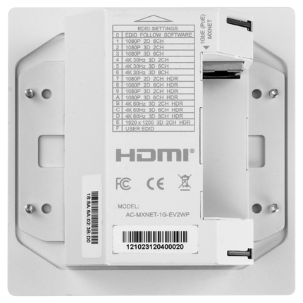 MXnet 1G Evolution II Wall Plate Encoder