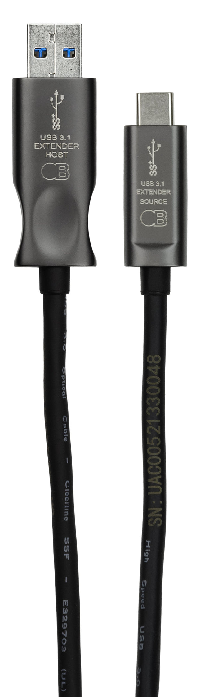 USB 3.1 Type A to Type C Extension Cable