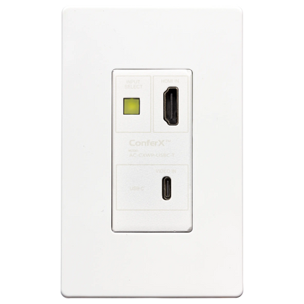 USB-C/HDMI Wall Plate Transmitter via HDBaseT