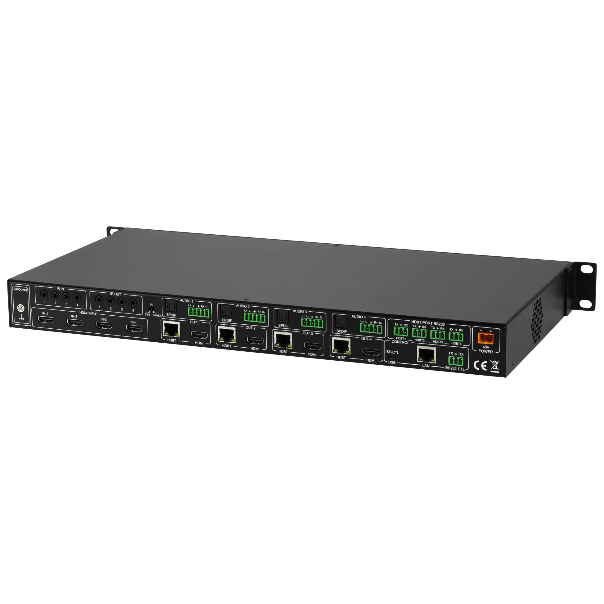 18Gbps 4x4 HDMI/HDBaseT Matrix Switch