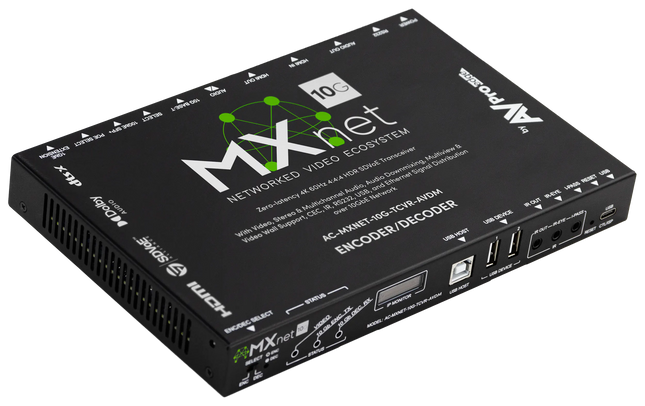 MXnet 10G SDVoE Transceiver with Downmixing