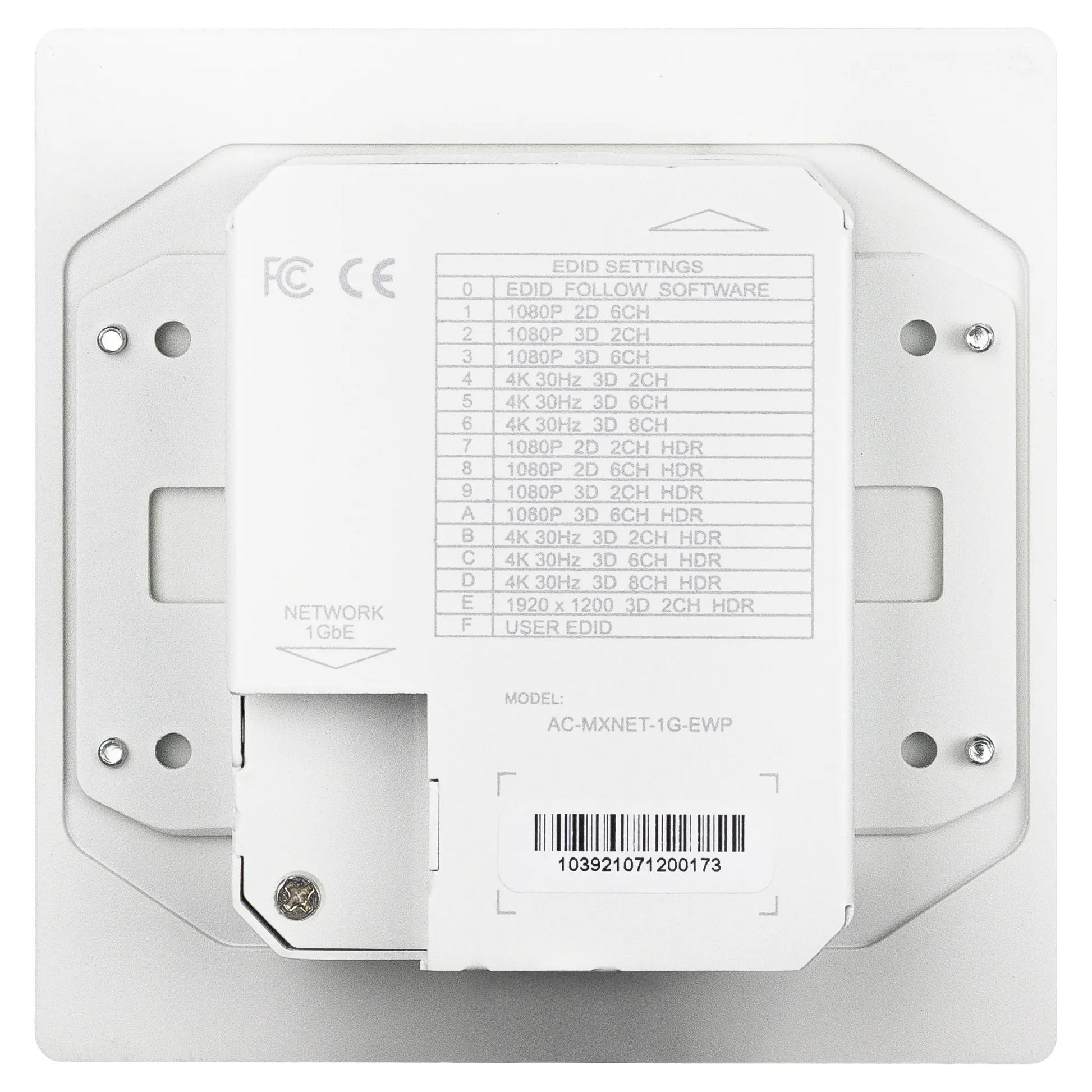 MXnet 1G Wall Plate Encoder