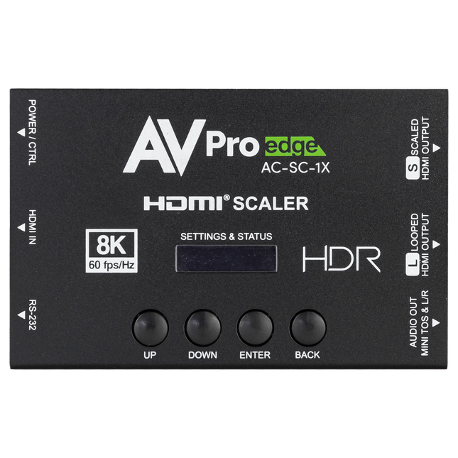 8K HDMI Downscaler, EDID Manager & Audio De-Embedder