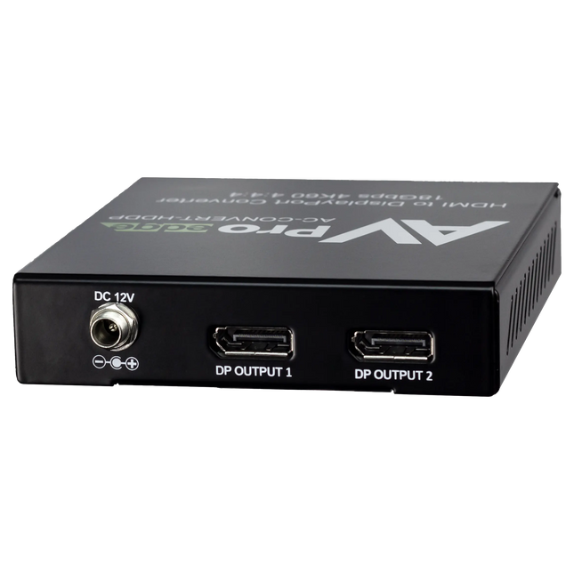 HDMI to DisplayPort Converter and 1x2 Distribution Amplifier